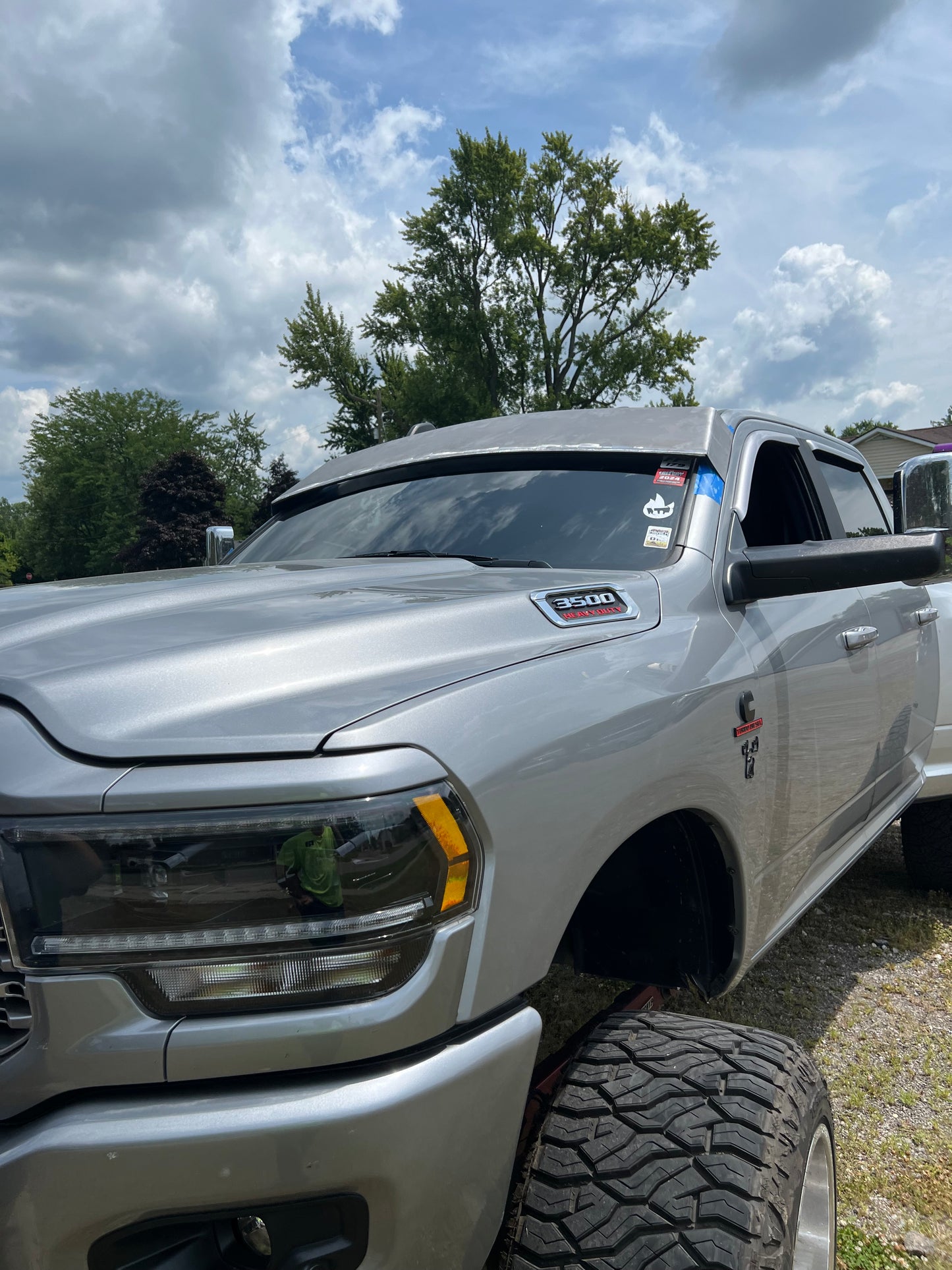 4th/5th gen ram visor primered 2500-5500